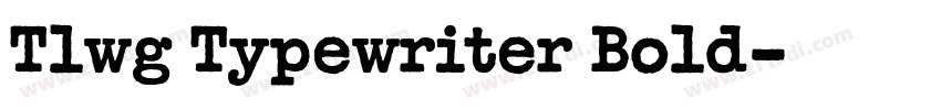 Tlwg Typewriter Bold字体转换